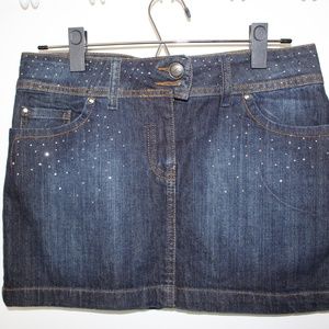 Morgan de Toi dark denim mini skirt